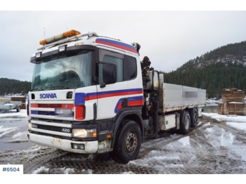 Dropside/ Flatbed truck Scania P124: picture 1