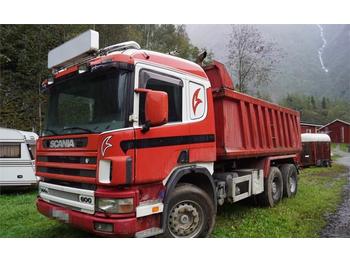 Tipper Scania P124 6x4 Tipper truck. New plate in the floor: picture 1