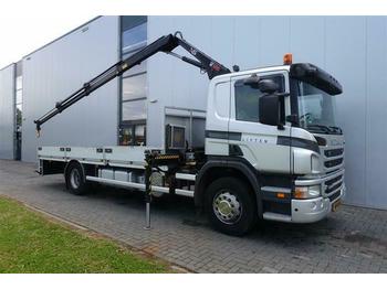 Dropside/ Flatbed truck Scania P230 4X2 HIAB 077 B-3 DUO EURO 5: picture 1