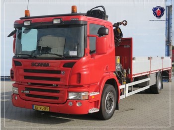 Box truck Scania P280 DB4X2HNA | HIAB CRANE | OPEN BOX | 700 X 248 X 60: picture 1