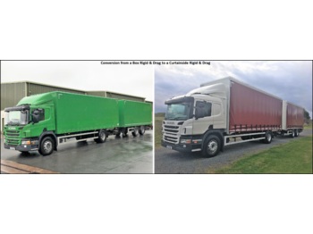Curtainsider truck Scania P320: picture 1