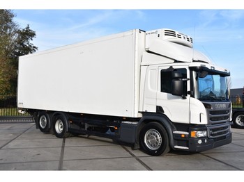 Refrigerator truck Scania P410 6x2MNB - RETARDER - 534 TKM - FULL AIR - THERMO KING - ELEVATOR -: picture 1