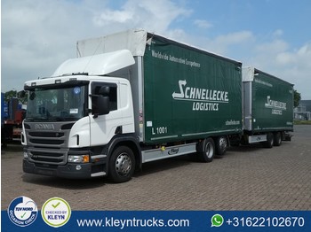 Curtainsider truck Scania P410 6x2 combi 237tkm: picture 1
