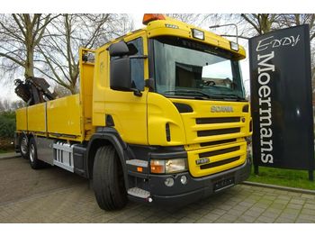Dropside/ Flatbed truck Scania P420 6x2*4 Kran: picture 1