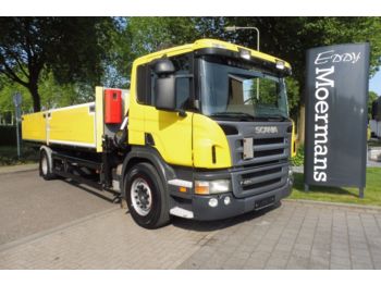 Dropside/ Flatbed truck Scania P420 Cp 16 Autokran: picture 1