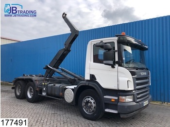 Hook lift truck Scania P 380 6x4, Manual, Steel suspension, Dalby Hook lift, Airco, euro 4: picture 1
