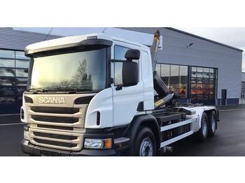 Cable system truck Scania P 400 DB 6x2*4 Hook truck with crane: picture 1