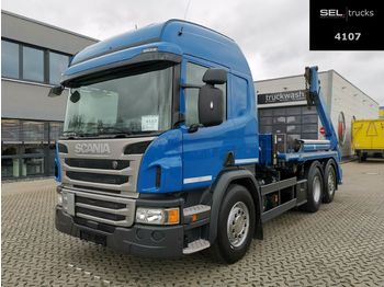 Skip loader truck Scania P 410 DB6X2*4MNA / Lenkachse / Retarder /Meiller: picture 1