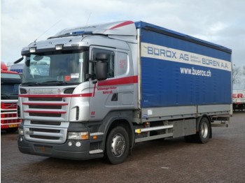Curtainsider truck Scania R380 manual retarder: picture 1