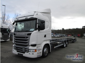 Container transporter/ Swap body truck Scania R410LB6X2MLB: picture 1