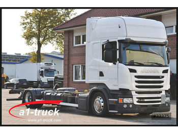 Container transporter/ Swap body truck Scania R410, BDF Jumbo Retarder, Alufelgen: picture 1