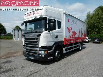 Curtainsider truck Scania R410, Fahrschul LKW, 6 Sitze, Doppelbediening: picture 1