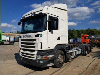 Container transporter/ Swap body truck Scania R440 E6 retarder: picture 1