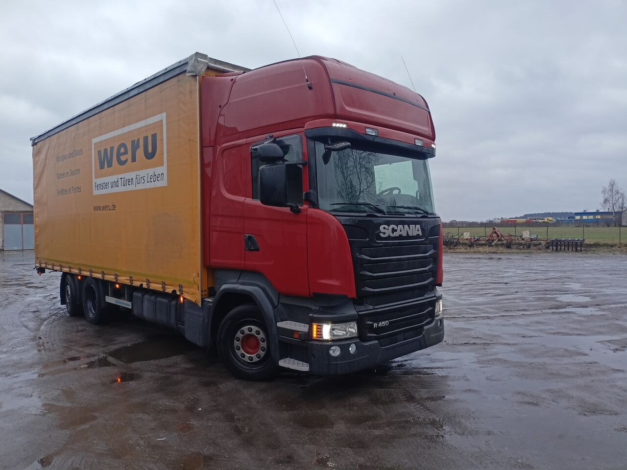 Curtainsider truck Scania R450 Transport okien: picture 2