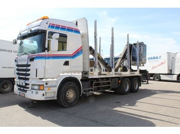 Truck for transportation of timber Scania R500 V8 6x4,Kesla Kabinenkran,Retarder: picture 1