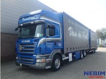 Curtainsider truck Scania R500 V8 Euro 5 Retarder + Trailer: picture 1