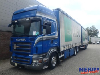 Curtainsider truck Scania R500 V8 Euro 5 Retarder + Vanhool trailer: picture 1