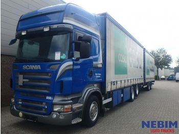 Curtainsider truck Scania R500 V8 Euro 5 Retarder + Vanhool trailer: picture 1