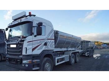 Tipper for transportation of bitumen Scania R560 6x4 brøyterigget tippbil/asfaltbil: picture 1