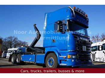 Hook lift truck Scania R580 V8 TopLine LL 6x4 VDL *Retarder/3-Pedal/AHK: picture 1