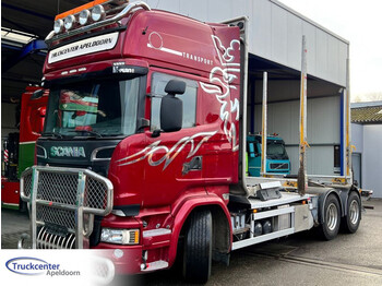 Timber truck, Crane truck Scania R730 V8 6x4, Euro 6, Retarder, Craneframe, Bullbar, Topline.: picture 1