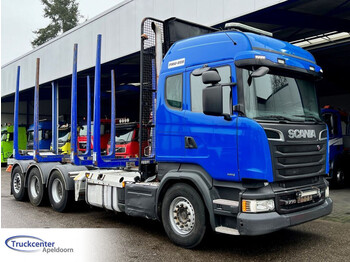 Timber truck Scania R730 V8 8x4 Big axles, Retarder, PTO, Highline.: picture 1
