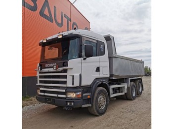 Tipper Scania R 124 GB 420 6x2 Full steel: picture 1