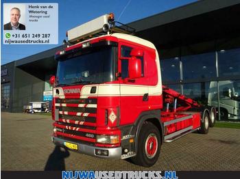 Hook lift truck Scania R 144 460 V8 20 T NCH bandsysteem + Retarder: picture 1