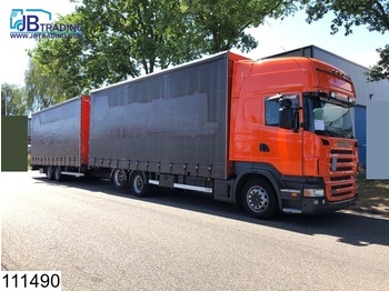 Curtainsider truck Scania R 380 6x2, Retarder, Airco, 3 Pedals, Combi, Jumbo, Mega, Through-loading system: picture 1