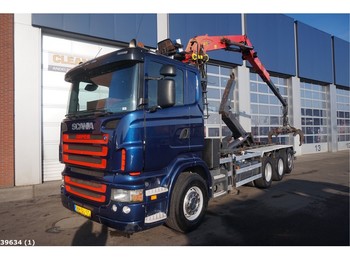 Hook lift truck Scania R 420 8x4 Palfinger 16 ton/meter Z-kraan: picture 1