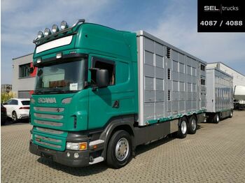 Livestock truck Scania R 440 / 3 Stock / Lenkachse / KOMPLETT: picture 1