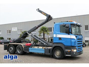 Hook lift truck Scania R 440 LB6X2, Hyna, Knickarm, Lenk-Lift, Klima: picture 1