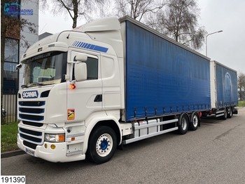 Curtainsider truck Scania R 450 6x2, EURO 6, Through-loading system, Combi: picture 1