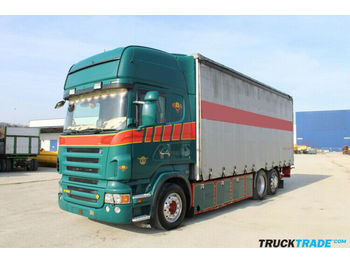 Curtainsider truck Scania Scania R560 6x2*4 Blache mit Hebebühne: picture 1