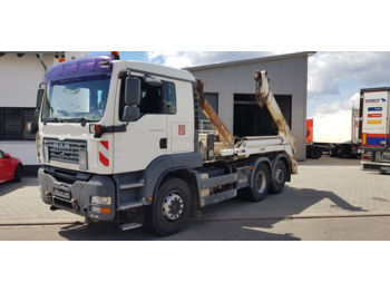 Skip loader truck MAN TGA26.400 6x2 Lenk+Liftachse Winterdienst Meiler
