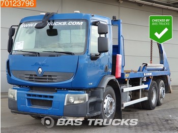 Skip loader truck Renault Premium 320 6X2 Manual Liftachse DXI