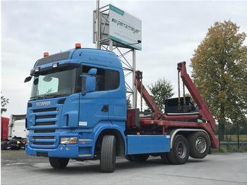 Skip loader truck Scania R 500 Lenk+Lift, 6x2, EU 5, Meiller