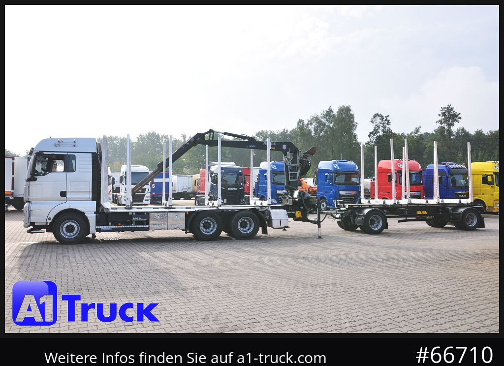 Timber truck MAN TGX 26.480, Holz Kesla 2109, 6x4,