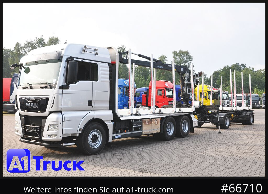 Timber truck MAN TGX 26.480, Holz Kesla 2109, 6x4,
