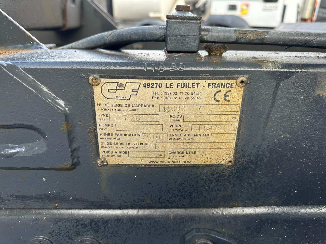 Tipper Camion bi-benne Renault CE-598-ON