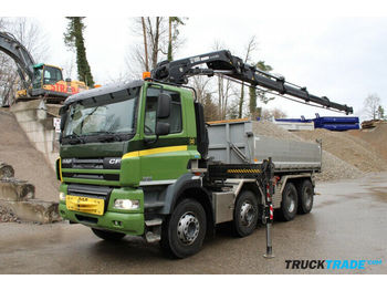 Tipper DAF CF85.460 8x4 Kipper mit Kran