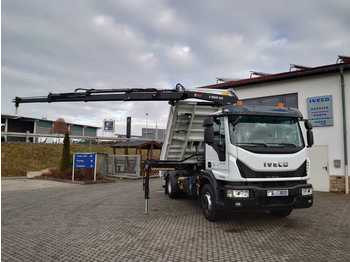 Tipper Iveco Eurocargo ML160E32/P Kipper Meiller/Kran Hiab FB