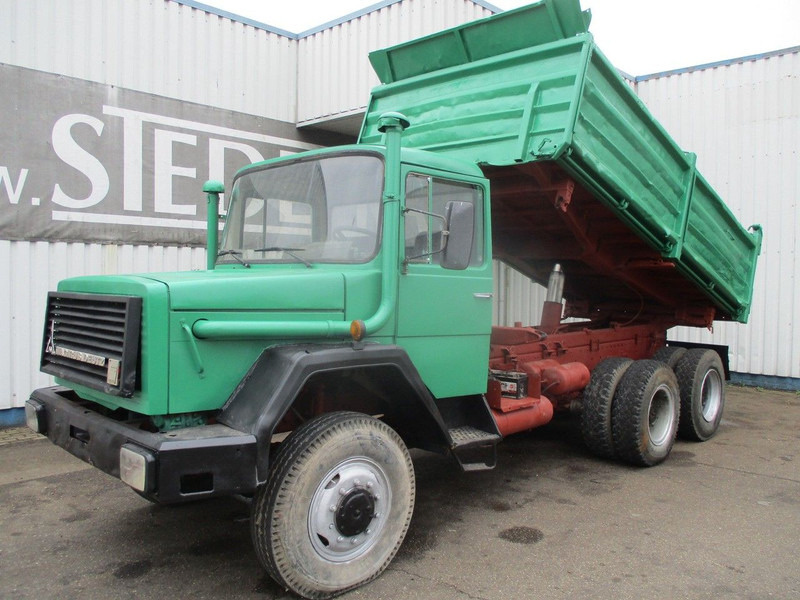 Tipper Iveco Magirus Deutz 256 , 6x6 , V8 , ZF Manual , 3way tipper , Spring suspension