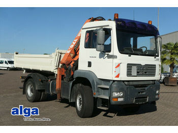 Tipper MAN 18.430 TGA BB 4x2, gr. Atlas 170.2 Kran, Meiller