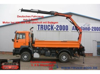 Tipper MAN 19.314 4x4 Palfinger Kran abnehmbar+Winterdienst
