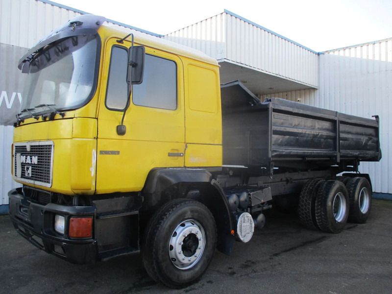 Tipper MAN 26.402 6x4 , ZF Manual , Retarder , 3 Way tipper , Spring suspension