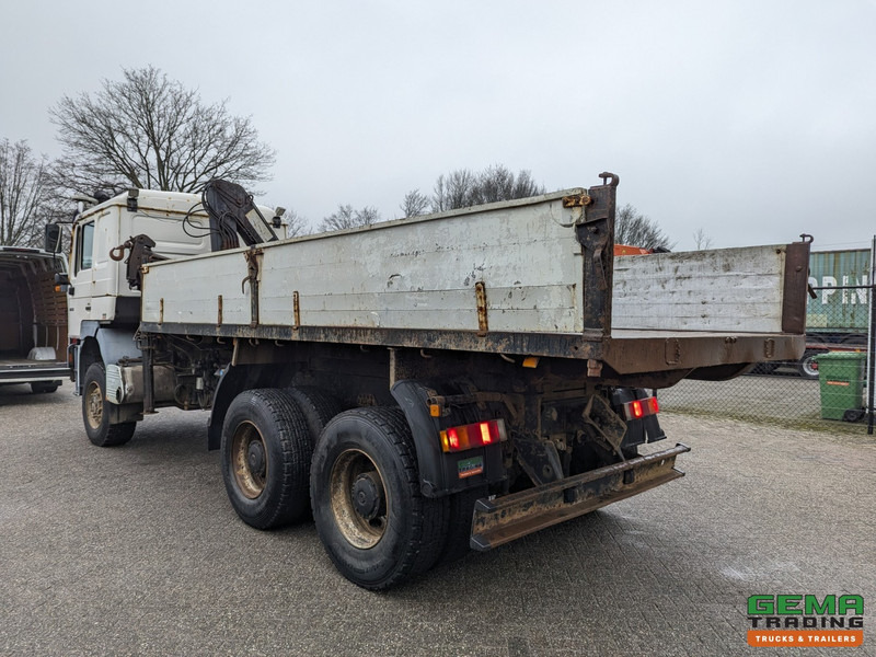 Tipper MAN 27.464 DFAC 6x6 Slaapcab Euro3 - Handgeschakeld - Kipper / Kraan Hiab 090 - Naafreductie - Alu Zijschotten