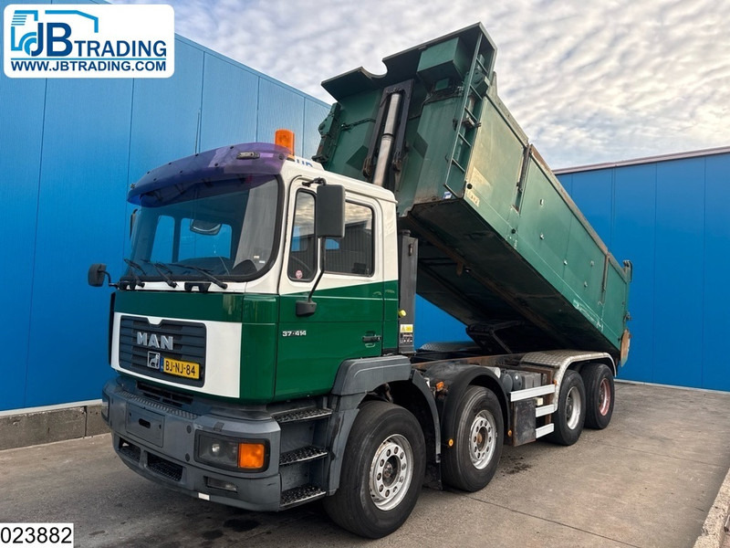 Tipper MAN 37 414 8x4, EURO 2, Manual, Leaf suspension