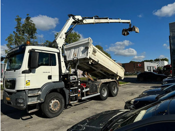 Tipper MAN TGS 26.400 6X4 HIAB 166D + REMOTE CONTROL + 2 WA 