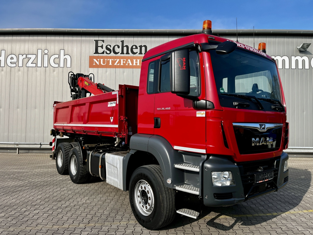 Tipper MAN TGS 26.460 6x4 BB / Palfinger M12L83 Kran